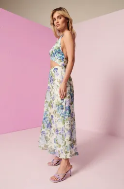 Kate Ford Mojave Braided Gown Belita Blue Size 1/AU 8 for rent on The Volte - image 3