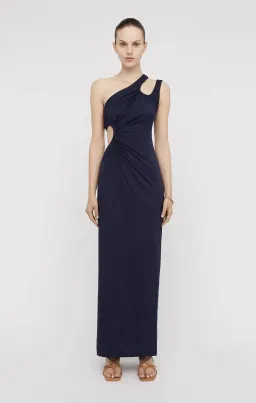 Scanlan Theodore Mercerised Cotton Dress Navy Size 10 for rent on The Volte - image 1