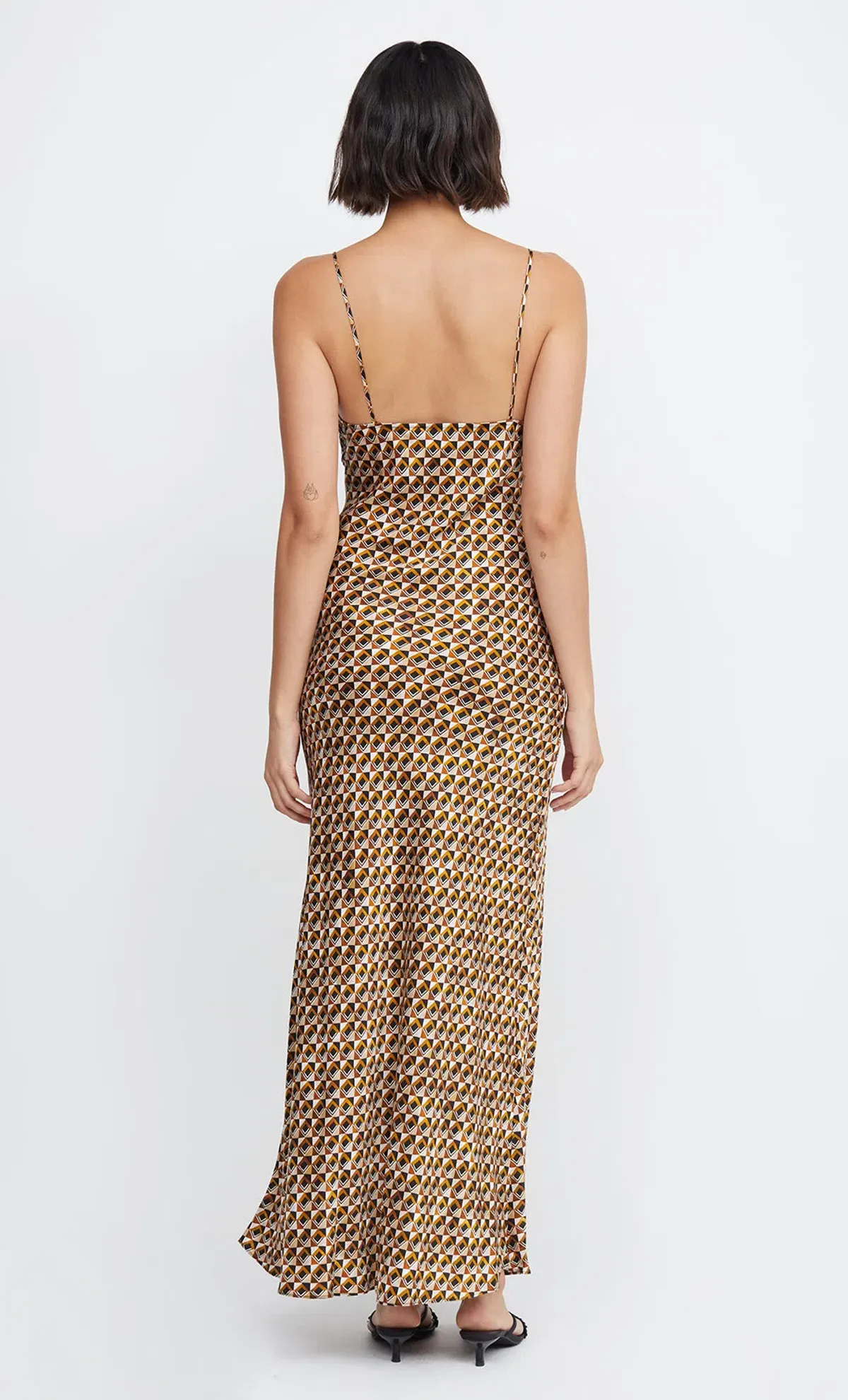 Bec & Bridge Amber V Neck Maxi Dress In Granada Geo Size 10 - Image 2
