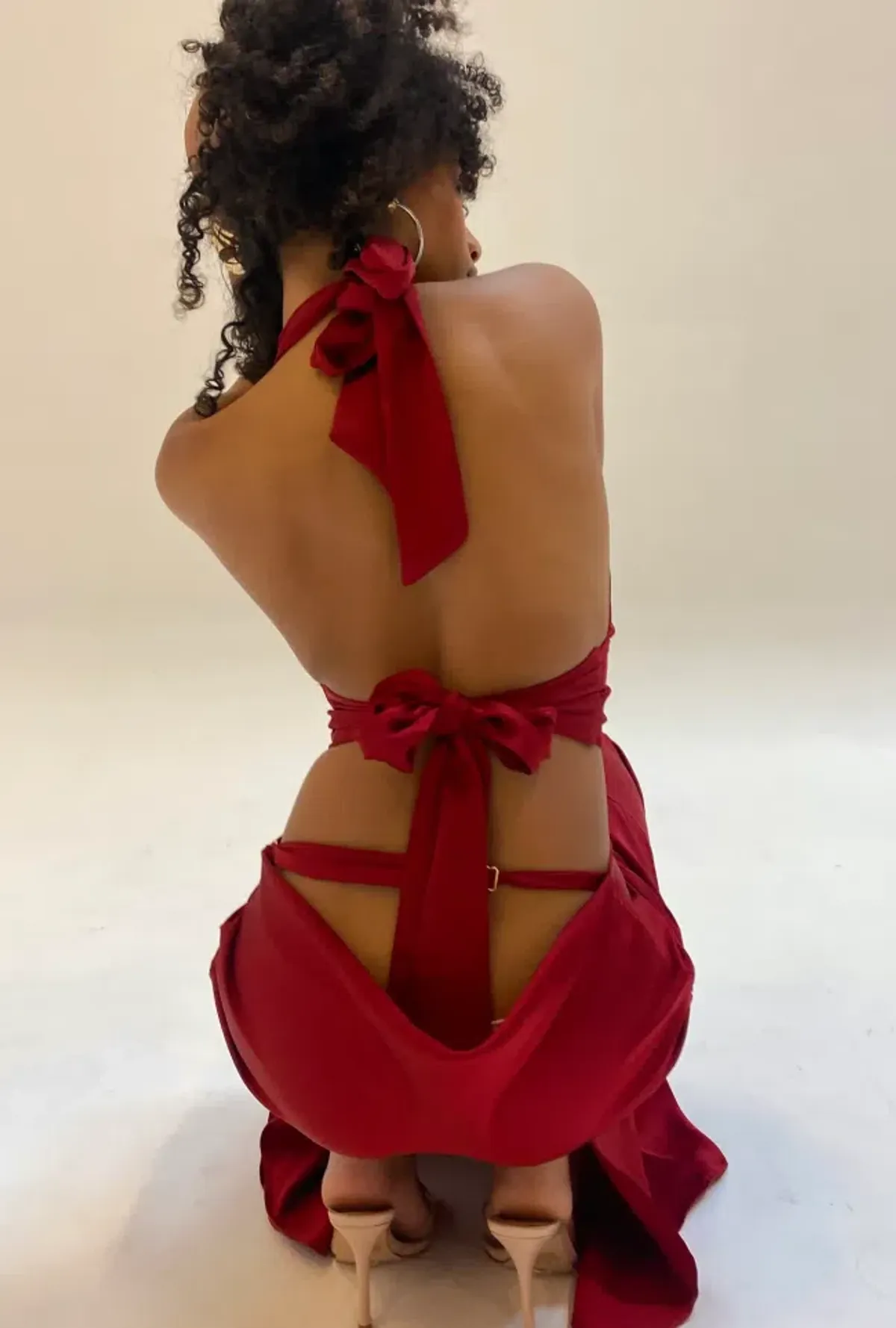 Arcina Ori Rosalina Set Deep Cherry Red Size 8 - Image 4