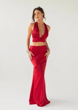 Arcina Ori Rosalina Set Deep Cherry Red Size 8  for rent on The Volte - image 2