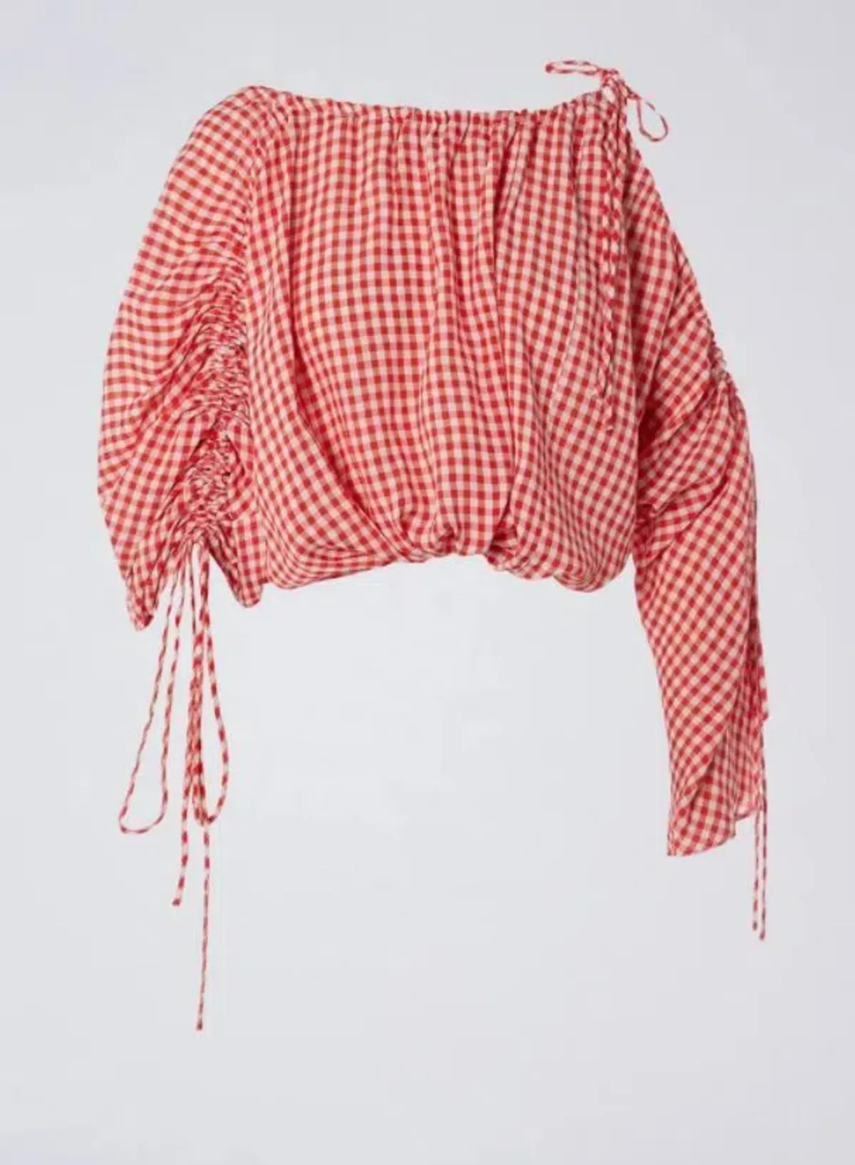 Scanlan And Theodore Gingham Drawcord Set Red (One Size Fits All) - Image 4