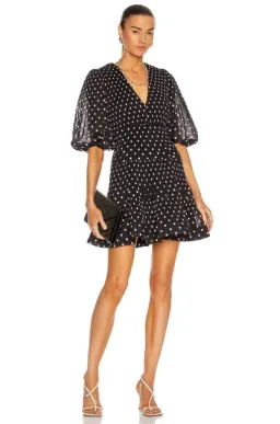 Zimmermann Pleated Long Sleeve Mini Dress Print Size 1/AU 10 for rent on The Volte - image 1
