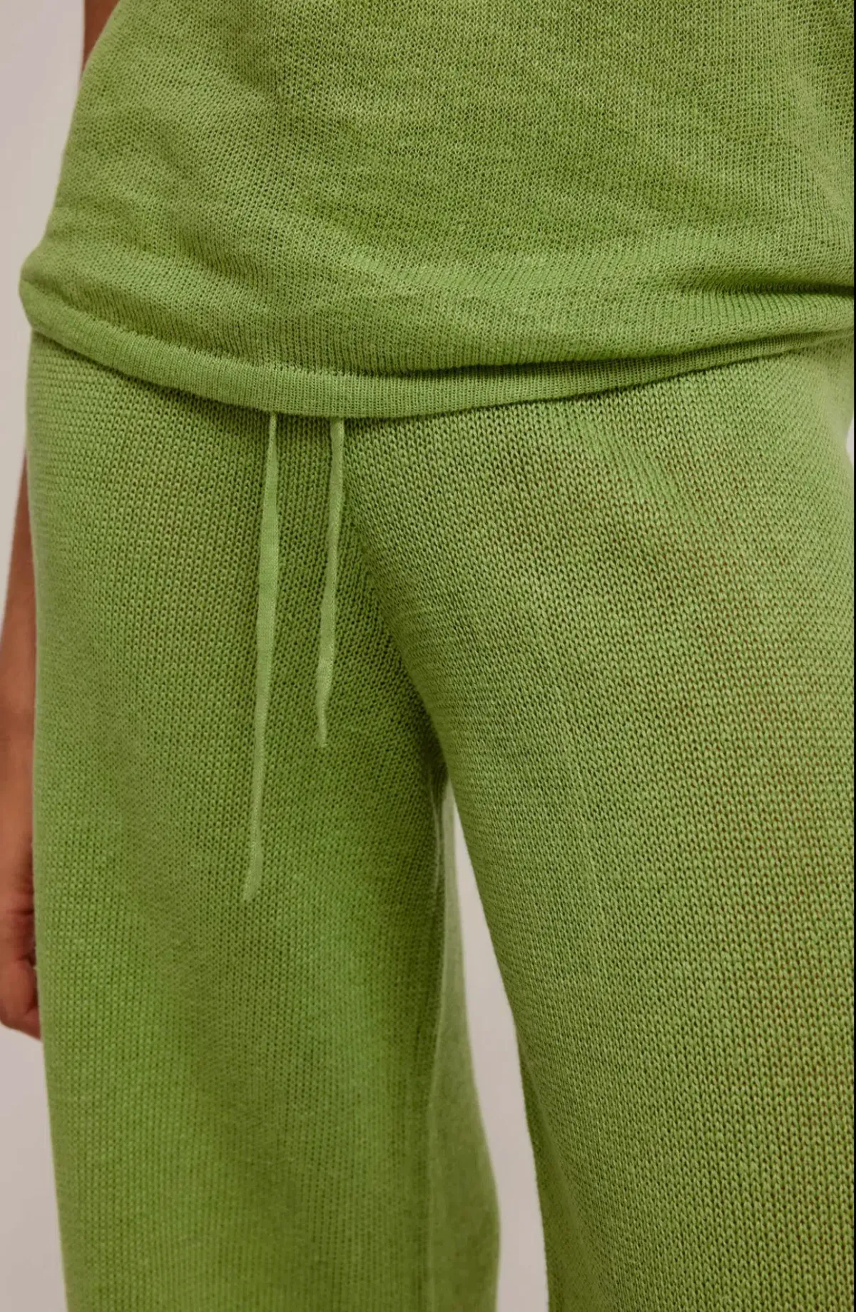 Venroy Linen Knitted Set Green Size 8 - Image 3