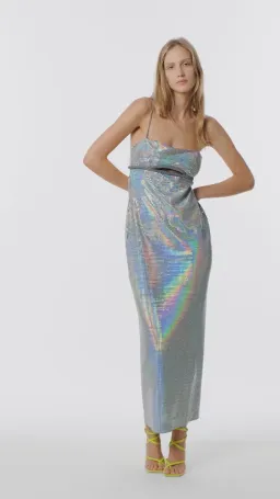 Manning Cartel Platinum Queen Slip Dress Silver Size 8 for rent on The Volte - image 2