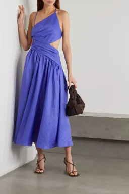 Zimmermann Tropicana Asymmetric Dress Electric Blue Size 3 / Au 14 for rent on The Volte - image 1