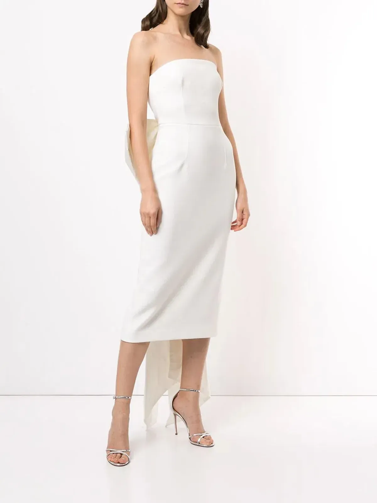 Rebecca Vallance Amore Sleeveless Midi Dress Ivory Size 6 / XS - Image 1