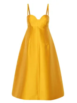Oroton Sculptured Bodice Dress Marigold Size 8 for rent on The Volte - image 5