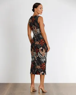 Pasduchas Keep Palm Midi Dress Print Size 8 for rent on The Volte - image 3