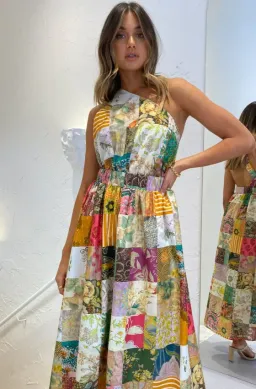 Alemais Hattie One Shoulder Midi Dress Multi Size 12 for rent on The Volte - image 2