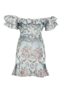 We Are Kindred Mollie Off the Shoulder Dress Grey Size AU 10 for rent on The Volte - image 4