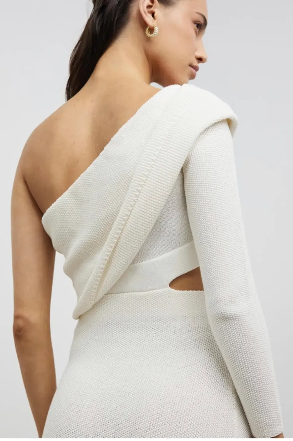 Camilla and Marc Javier Knit Cut-out Midi Dress in White Size S / AU 8 - Image 5