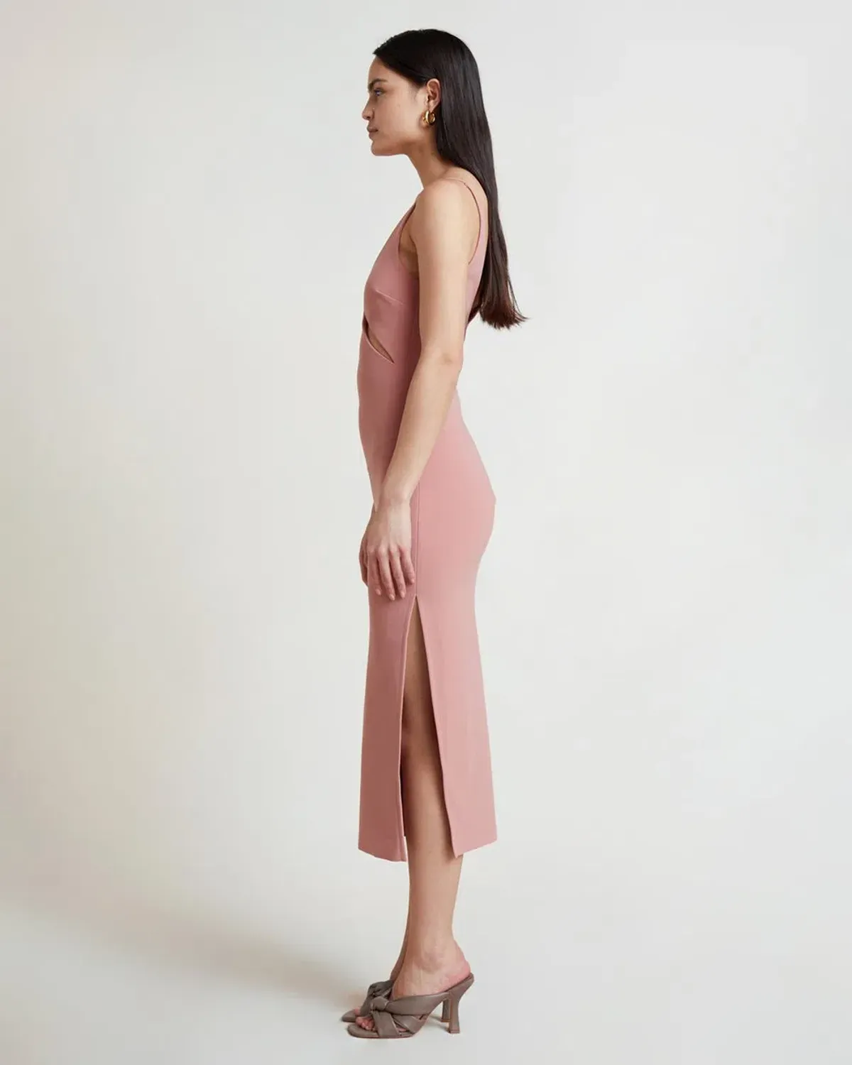 Bec & Bridge Livania Cut Out Midi Dress Grapefruit Size 8 / S - Image 2