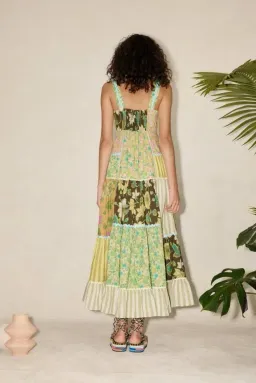 Alemais Winnie Spliced Midi Dress Multi Size AU 8 for rent on The Volte - image 3