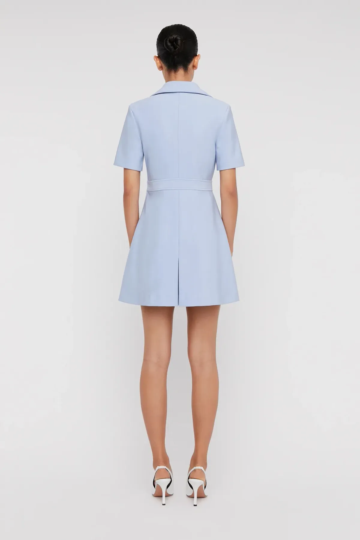 Scanlan Theodore Italian Milano Pleat Dress Blue Size AU 6  - Image 2
