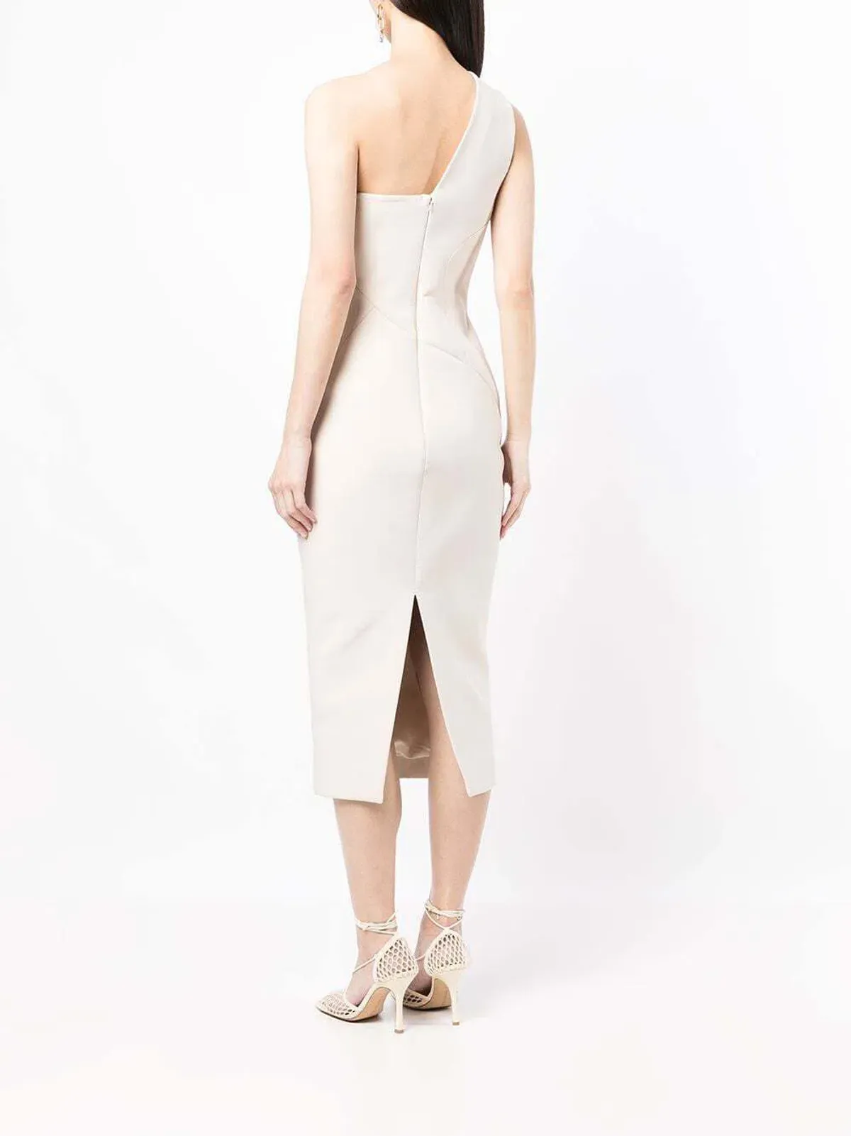 Rachel Gilbert Miche Midi Dress Stone Cream Size 3 /AU 12 - Image 2