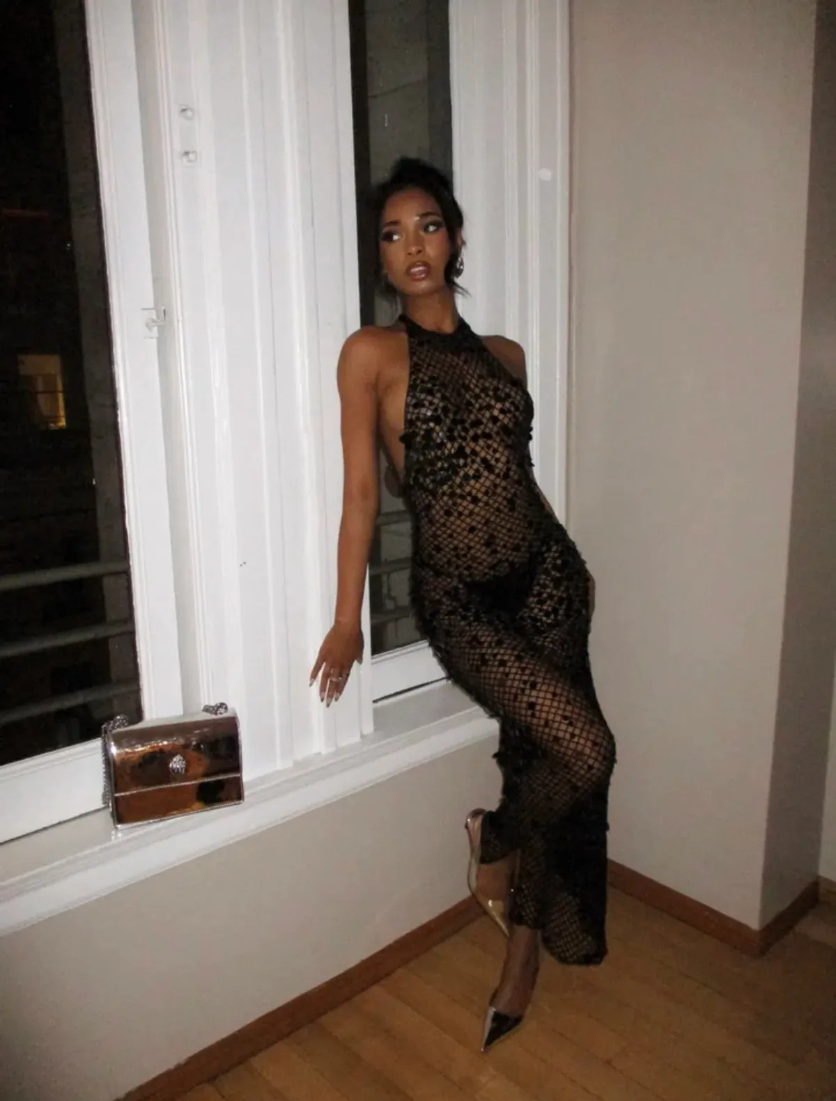 Rat & Boa Aurora Sequin Dress Black Size AU 8 - Image 2