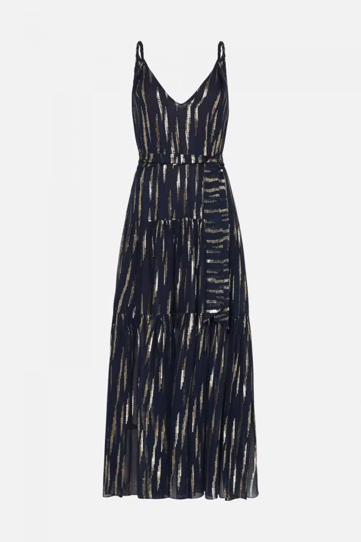 Manning Cartell Cosmic Girl Tiered Maxi Dress Navy Size 6 / XS - Image 5