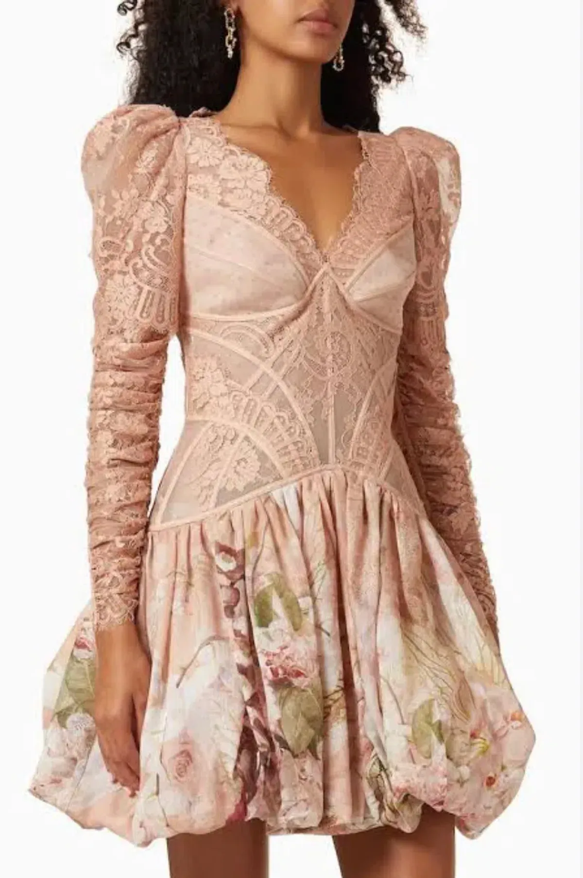 Zimmermann Dancer Lace Mini Dress Floral Size 1 / Au 10 - Image 2