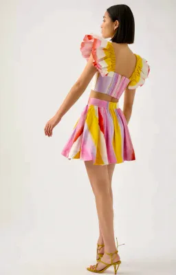 Aje Imagination Mini Skirt and Top Set Multi Size 8  for rent on The Volte - image 3