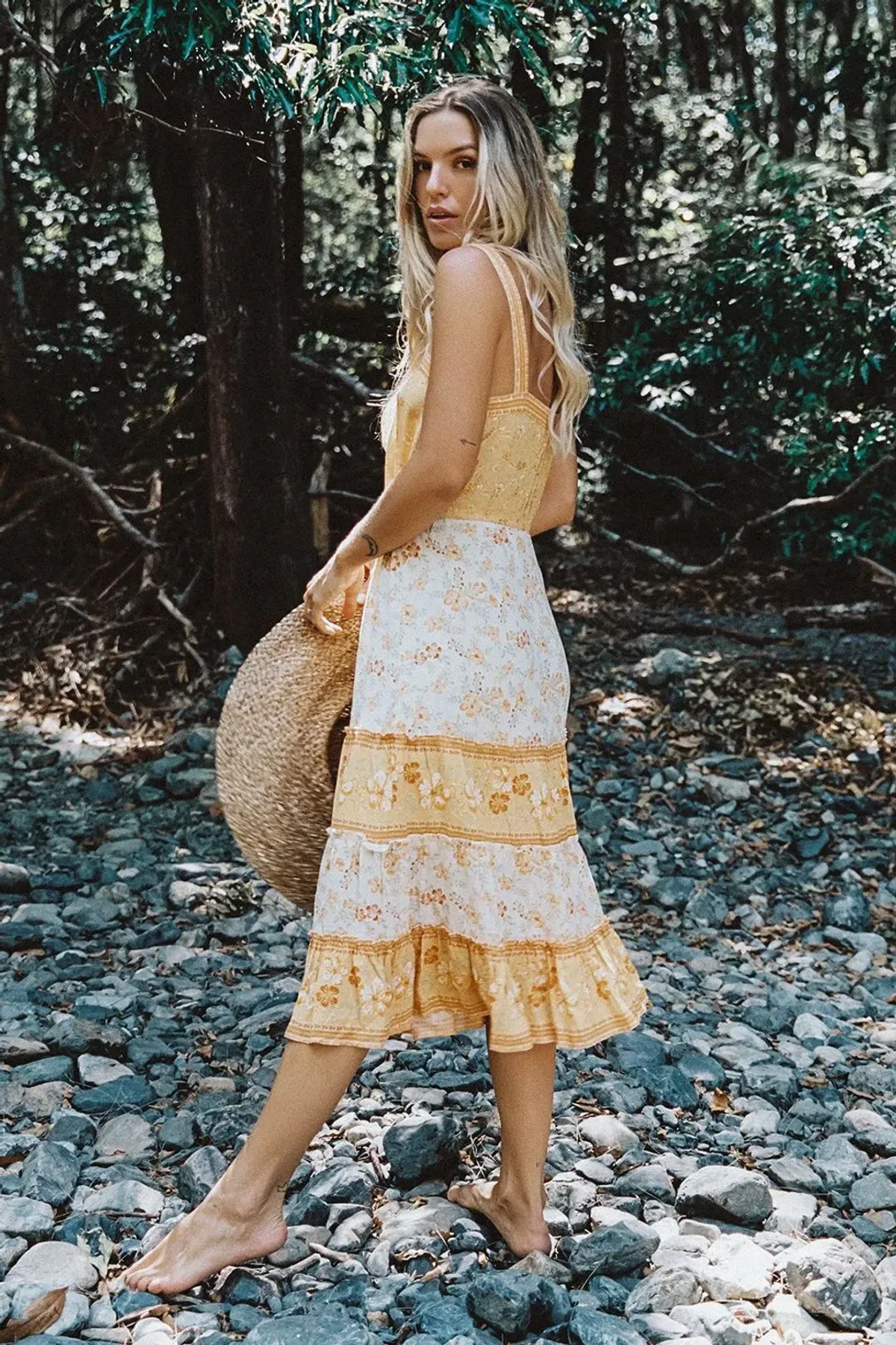 Spell & The Gypsy Arnhem Lily Sundress Lemon Drop Size AU 6 - Image 5