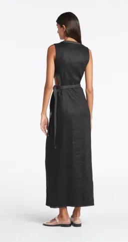 Sir the Label Vilma Cut Out Midi Dress Black Size 1 / AU 8 for rent on The Volte - image 2