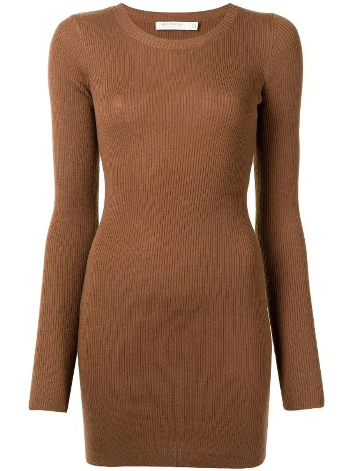 Bec & Bridge Freya L/S Mini Dress Chocolate Size 10 - Image 4