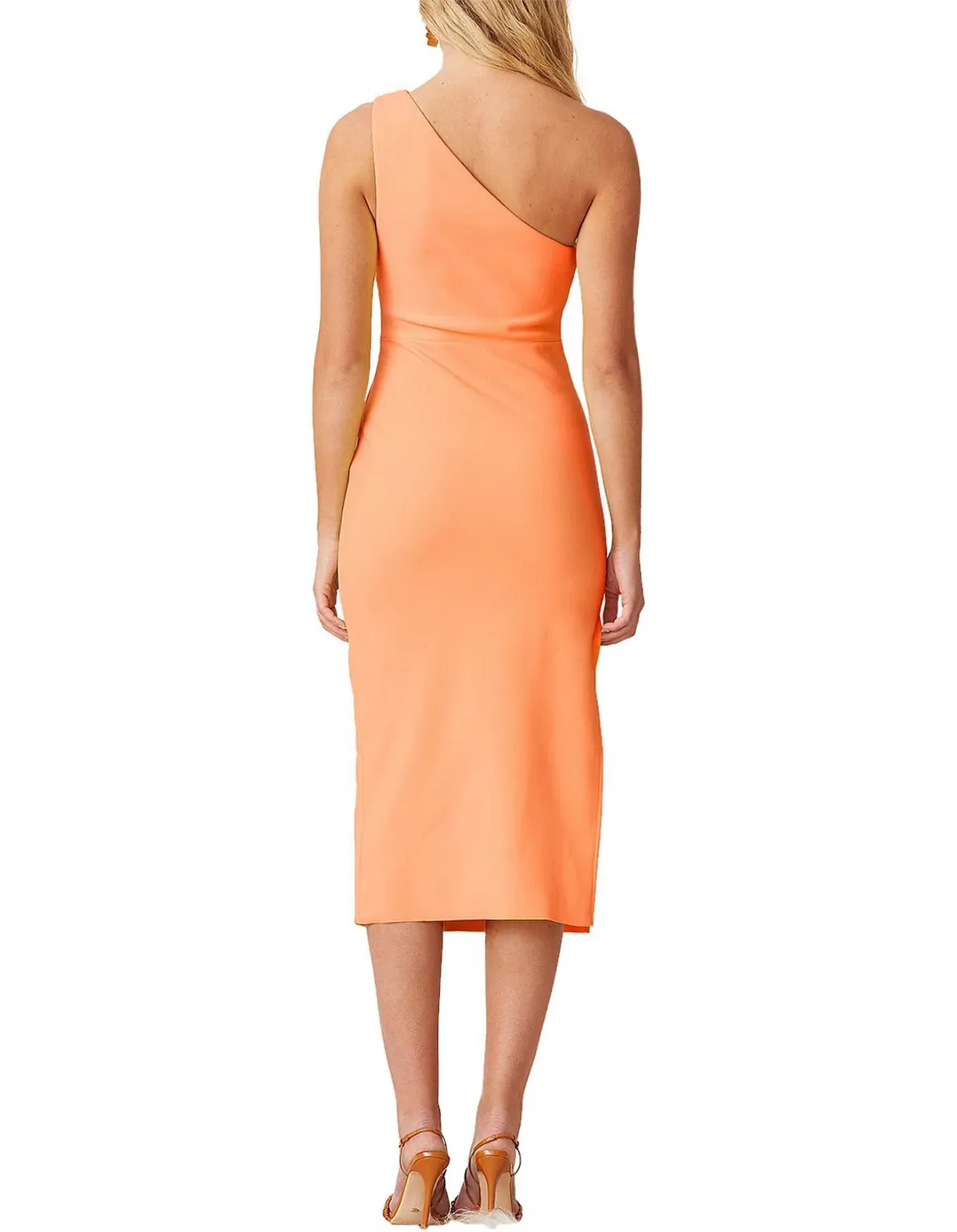 Bec & Bridge Clover Asymmetric Sleeveless Midi Dress Tangerine Size 10  - Image 2