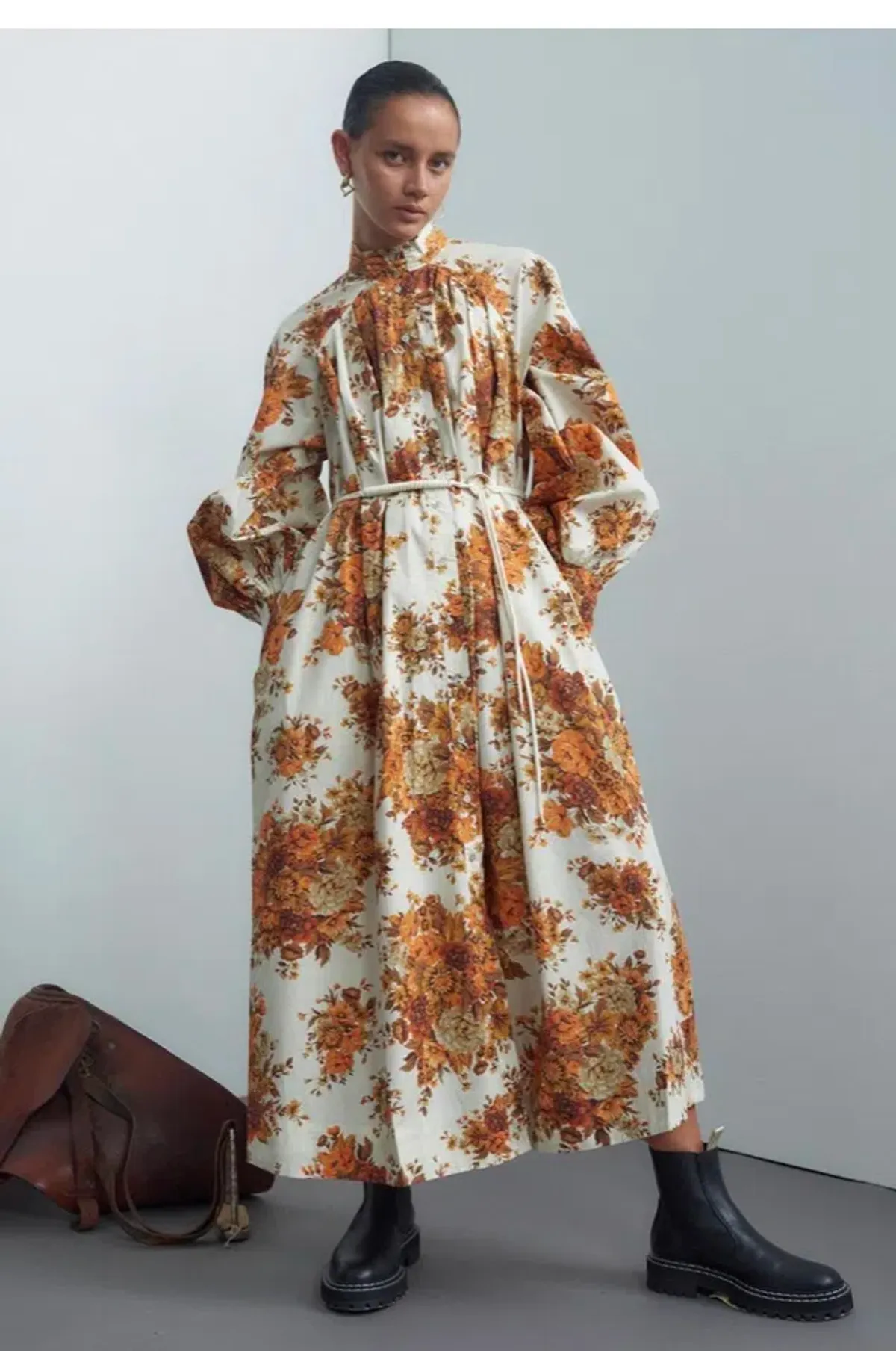Alemais Derby Shirt Dress Floral Size 6 - Image 1