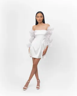 Lurelly White Cloud Dress Size US 6/ AU 10 for rent on The Volte - image 1