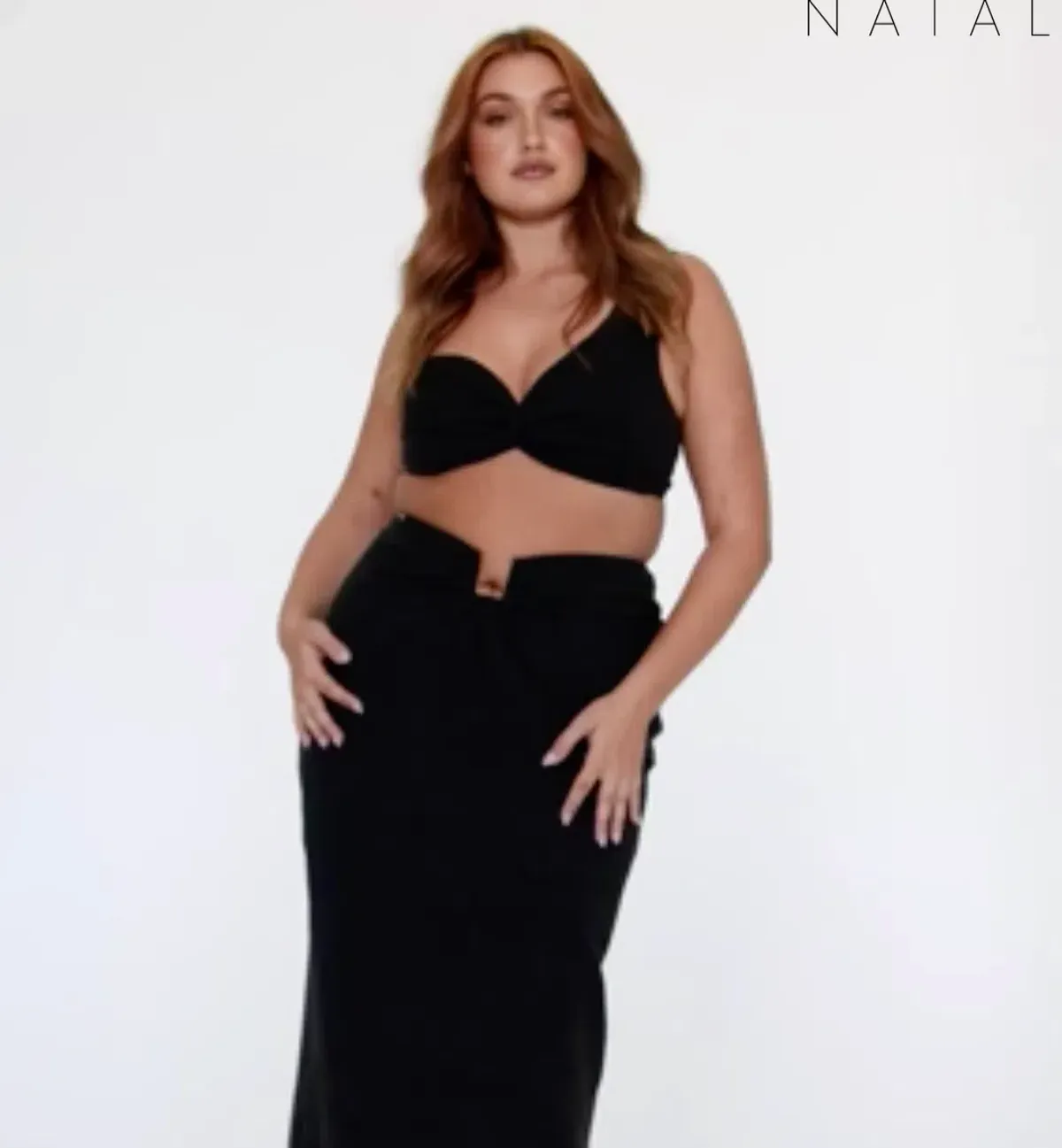 Natalie Rolt Eva Crop and Lilo Skirt Black Size 14 - Image 1