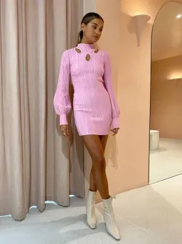 Acler Mary Dress Pink Size AU 14 for rent on The Volte - image 1
