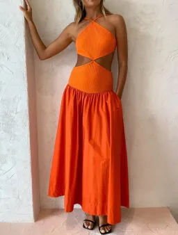 Bec & Bridge Ula Maxi Dress in Chilli Size S / Au 8 for rent on The Volte - image 1