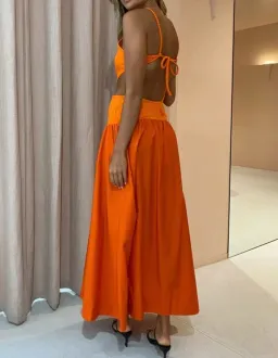 Bec & Bridge Ula Maxi Dress in Chilli Size S / Au 8 for rent on The Volte - image 2