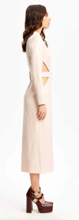 Alice McCall Night Sky Trench Dress Pale Pink Size 10 / M  for rent on The Volte - image 2