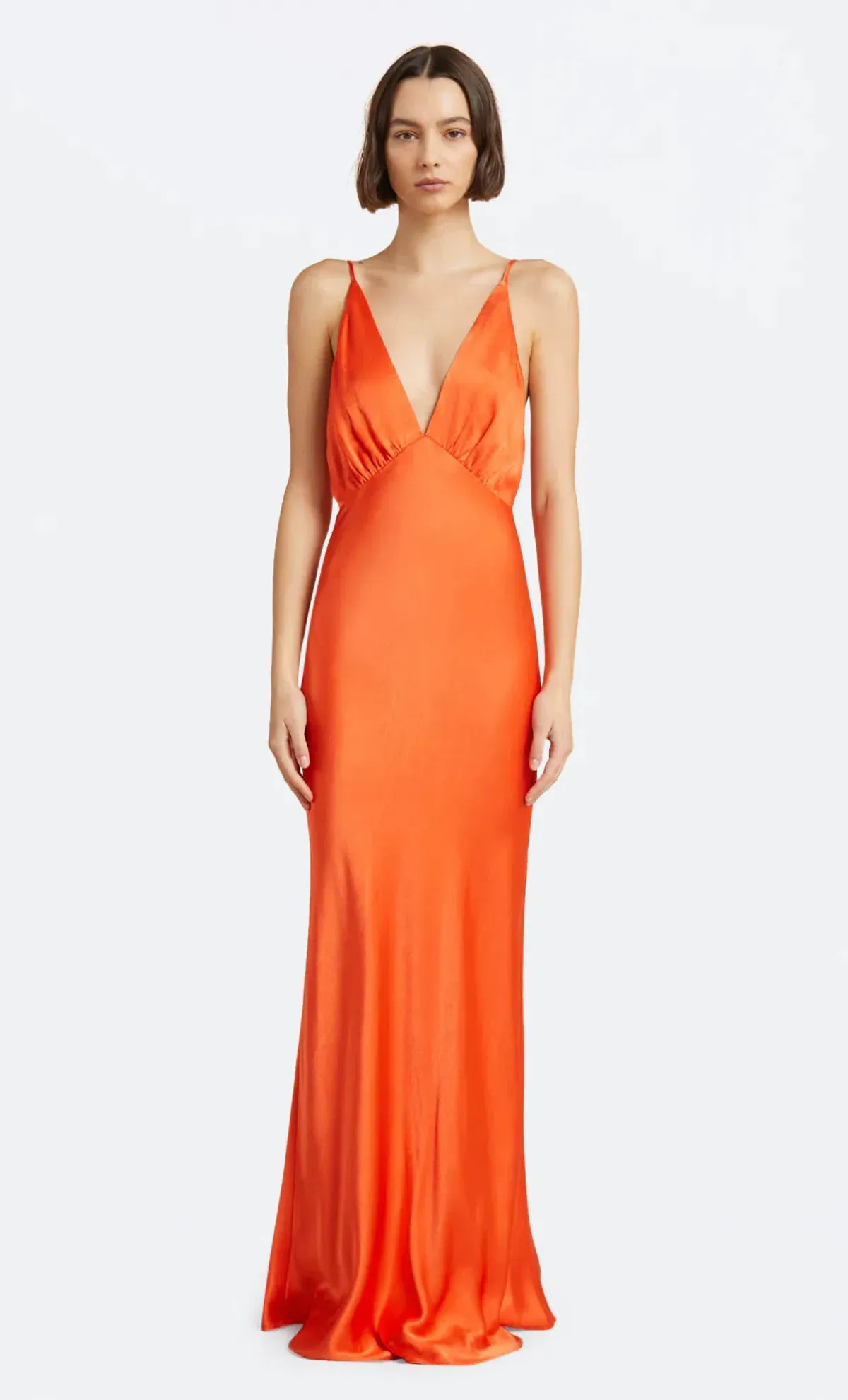 Bec & Bridge Lorelai V Maxi Dress in Fire Red Size AU 8 - Image 4