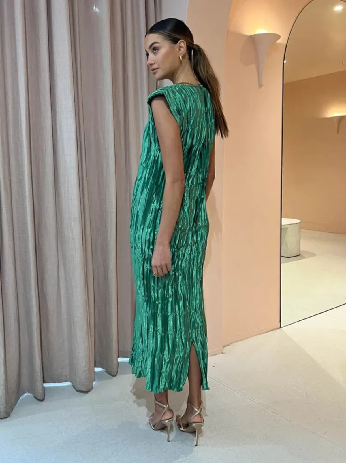 L'Idee Hutton Dress in Sea Green Size AU 6 - Image 3