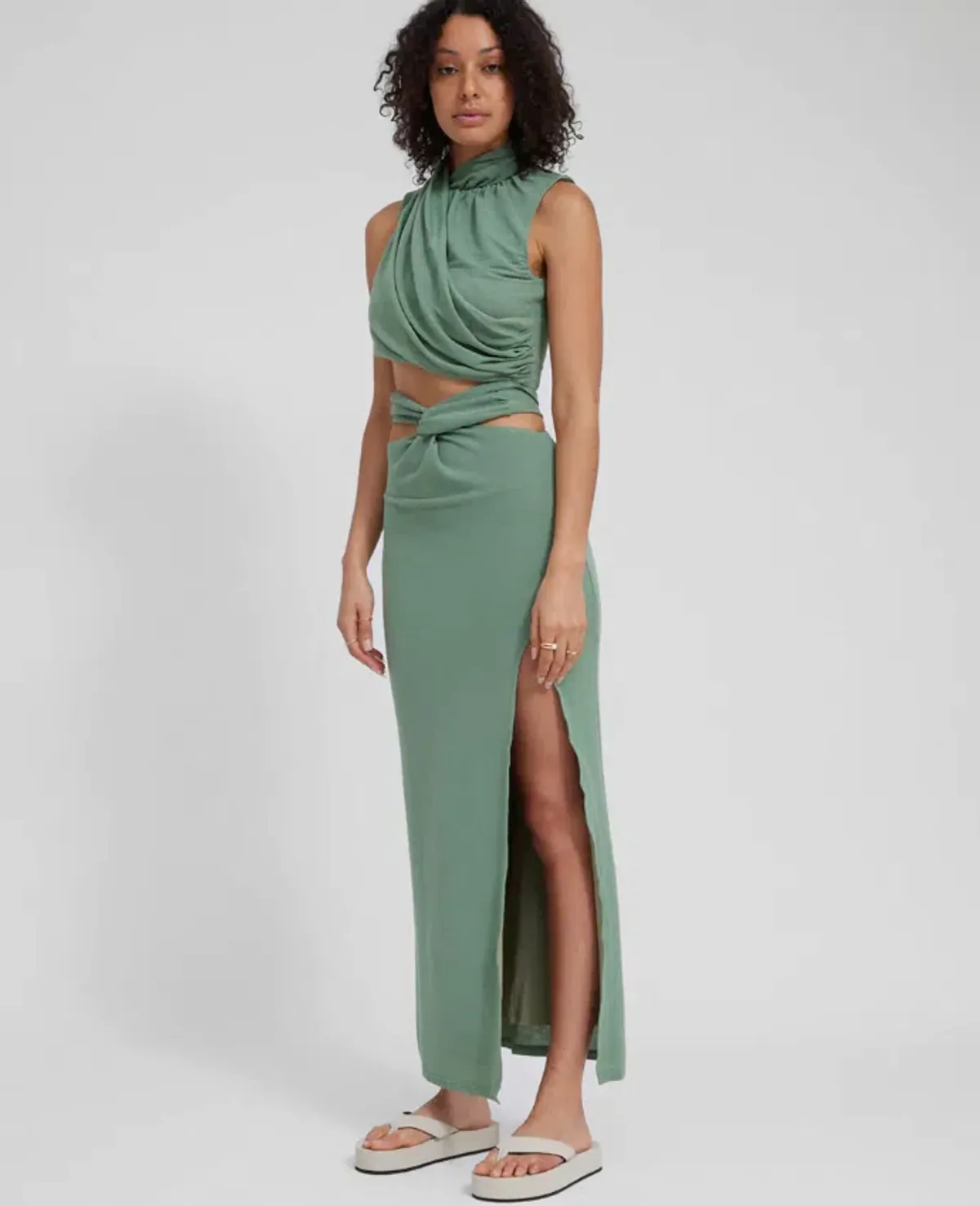 Tojha Taya Top & Skirt Set Green Size 8 - Image 1