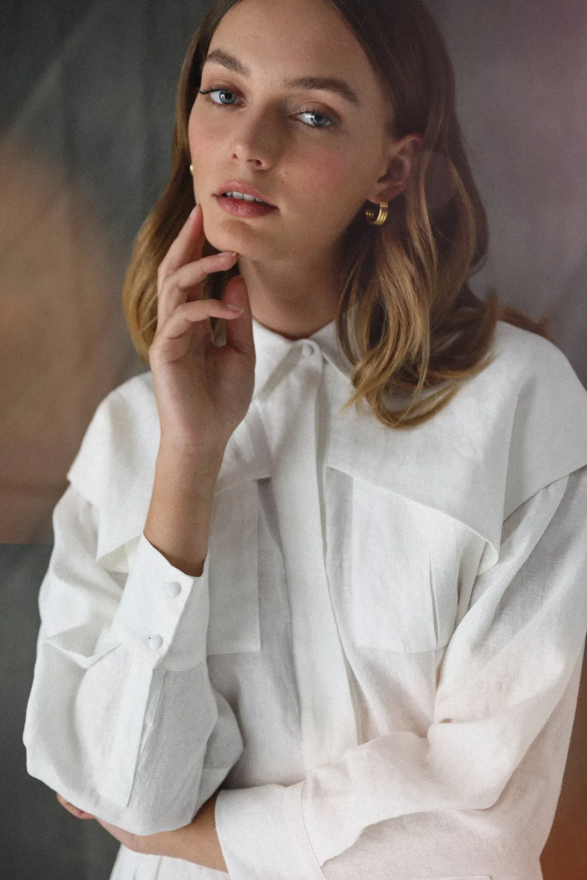 Saint Armont Aurora Shirt Dress White Size 10 - Image 3