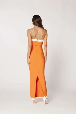 Bianca and Bridgett Ashley Dress Orange Size 6 / XS for rent on The Volte - image 2