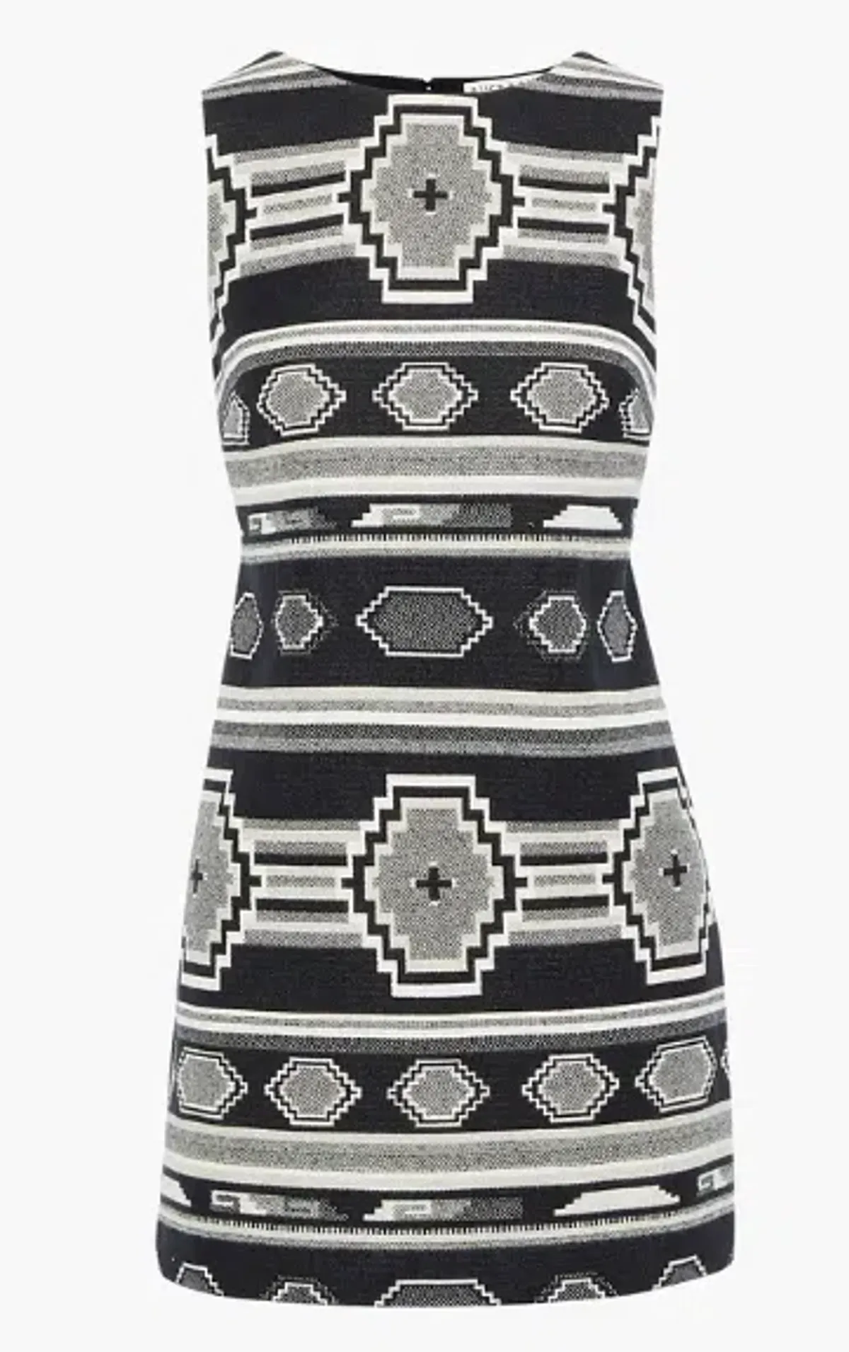 Alice & Olivia Clyde Cotton Mini Dress Print Size 10 - Image 3