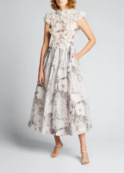 Zimmermann Botanica Rose Mallow Gown Floral Size 0/ AU 8 for rent on The Volte - image 1