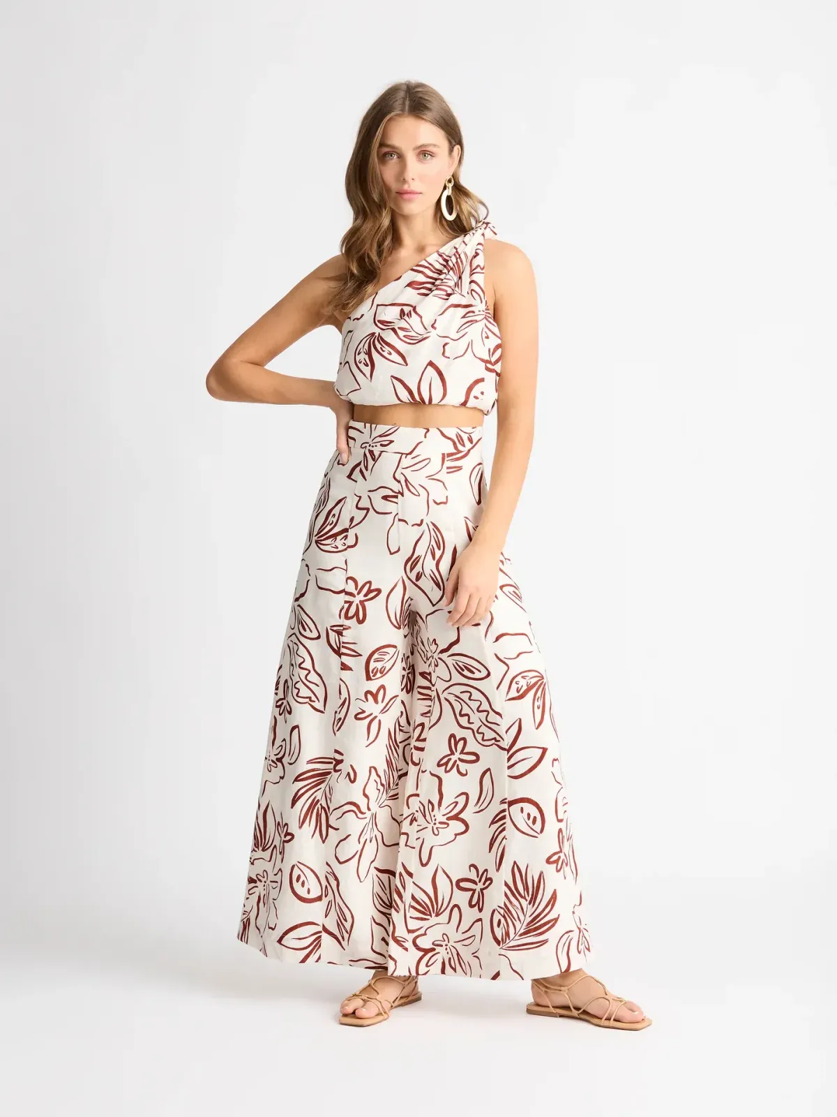Sheike Byron Palms Pant Size 12 and Top Set Print Size 10 - Image 1