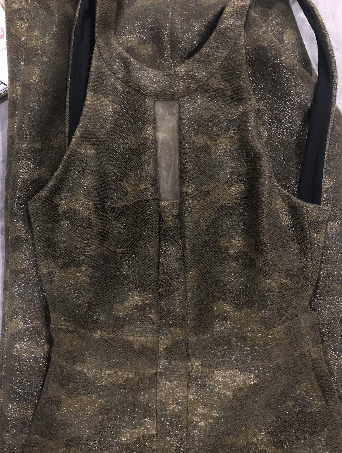 Manning Cartell Camouflage Green Midi SAMPLE PIECE Sz 6 - Image 5
