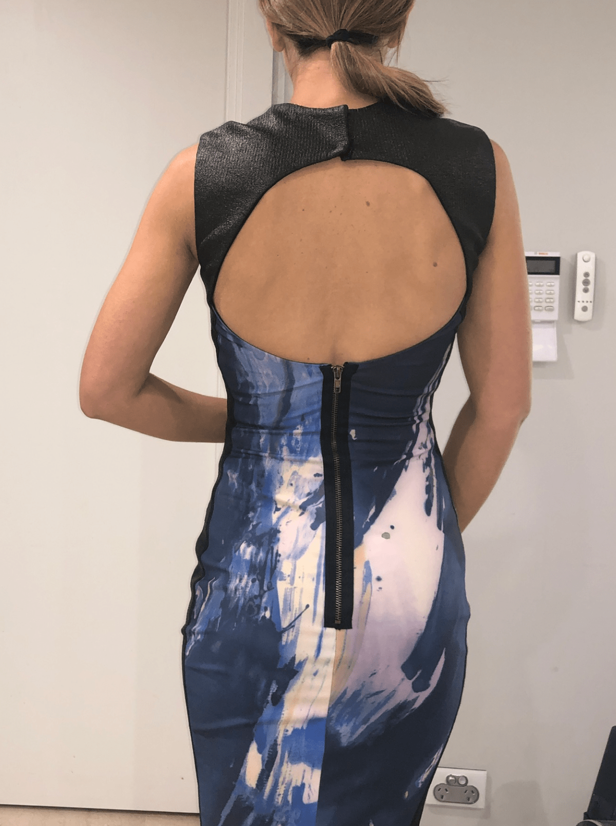 Manning Cartell Midi Dress Paint Print Size 6 - Image 2