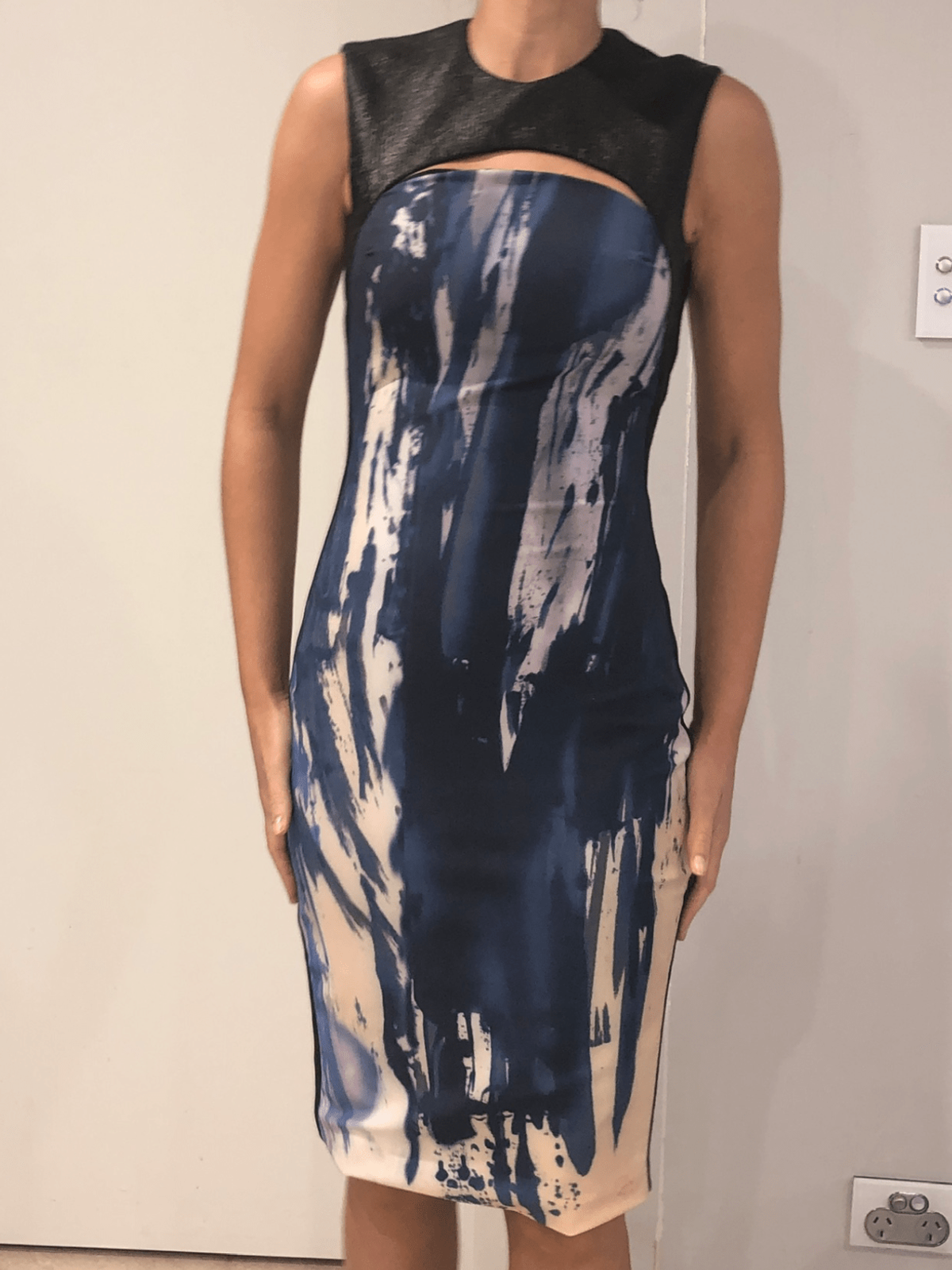 Manning Cartell Midi Dress Paint Print Size 6 - Image 1