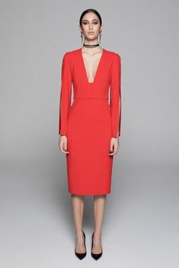 DEMKIW She Evolves Dress in Fire Red, Size 8 for rent on The Volte - image 2