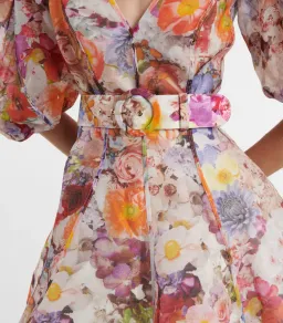 Zimmermann Prima Balloon Sleeve Mini Dress Floral Size 0 / Aus 6-8 for rent on The Volte - image 6