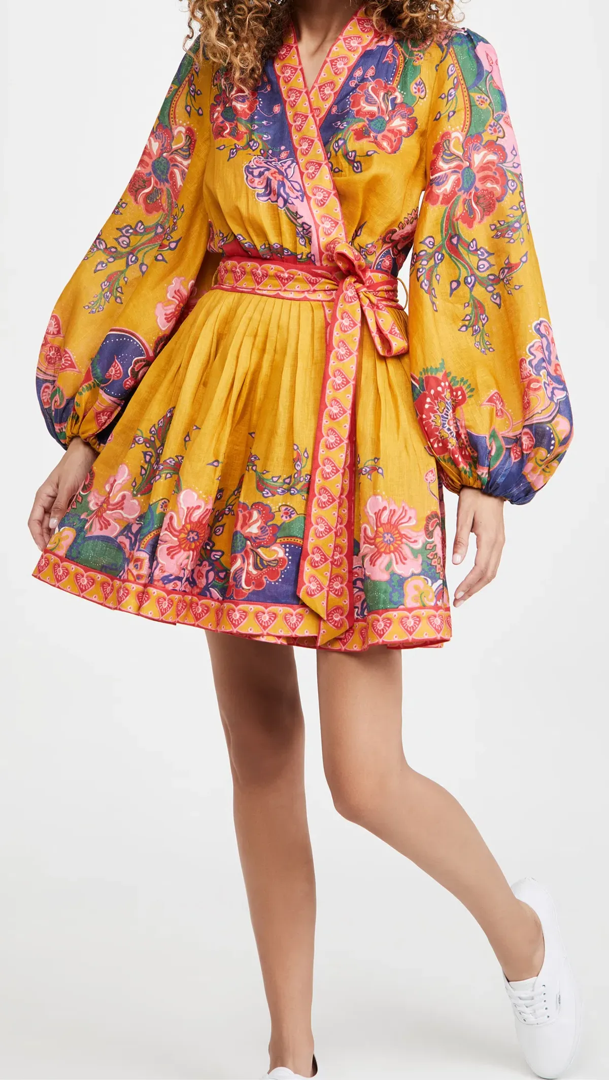 Zimmermann Lovestruck Wrap Mini Dress Floral Size 2 / Au 12 - Image 1