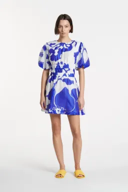 Sir the Label Vivi Open Back Mini Dress Mercen Abstract Print Size 8 for rent on The Volte - image 1